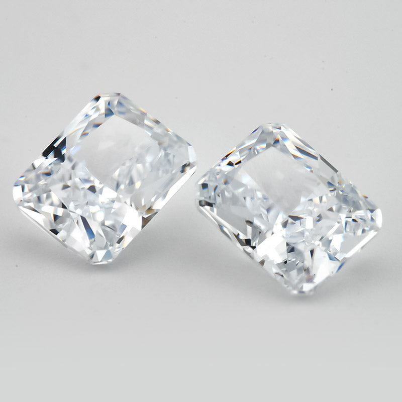 Size 6x8mm~8x10mm 01#White Octangle Radiant Crushed Ice Cut Cubic Zirconia Stone 5A Loose CZ Synthetic Gemstone for Jewelry Making