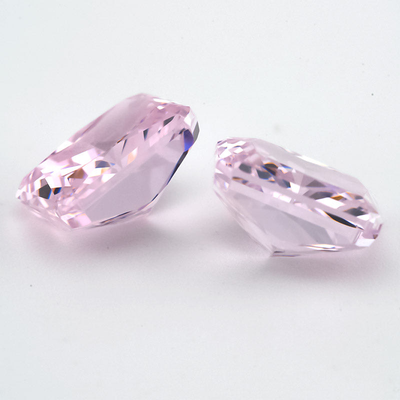 Size 6x8mm~8x10mm 03#Light Pink Octangle Radiant Crushed Ice Cut Cubic Zirconia Stone 5A Loose CZ Synthetic Gemstone for Jewelry Making