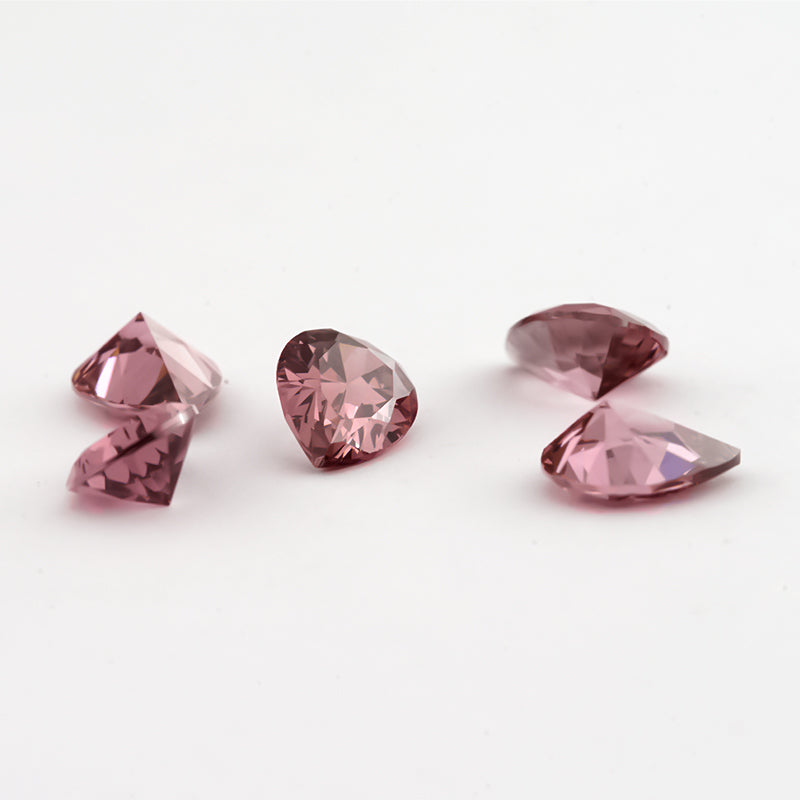 Size 3x5~10x12mm 5A Pear Cut Rhodolite Color CZ Stone Loose Cubic Zirconia Synthetic Gemstone for Jewelry