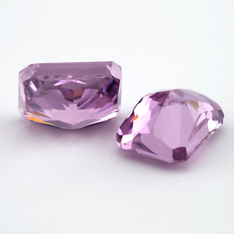 Size 6x8mm~7x9mm 04#Rose Red Octangle Radiant Crushed Ice Cut Cubic Zirconia Stone 5A Loose CZ Synthetic Gemstone for Jewelry Making