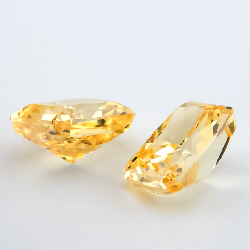 Size 6x8mm~7x9mm 05#Light Yellow Octangle Radiant Crushed Ice Cut Cubic Zirconia Stone 5A Loose CZ Synthetic Gemstone for Jewelry Making