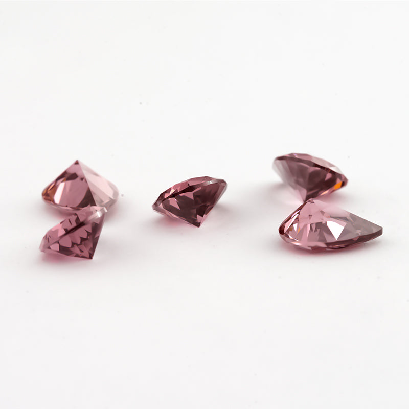 Size 3x5~10x12mm 5A Pear Cut Rhodolite Color CZ Stone Loose Cubic Zirconia Synthetic Gemstone for Jewelry