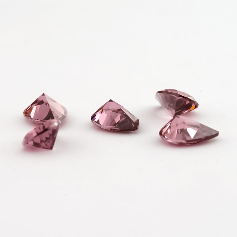 Size 3x5~10x12mm 5A Pear Cut Rhodolite Color CZ Stone Loose Cubic Zirconia Synthetic Gemstone for Jewelry