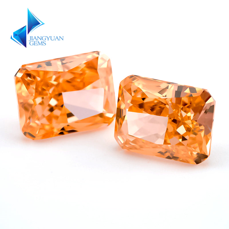 Size 6x8mm~7x9mm 09#Morganite Color Octangle Radiant Crushed Ice Cut Cubic Zirconia Stone 5A Loose CZ Synthetic Gemstone for Jewelry Making