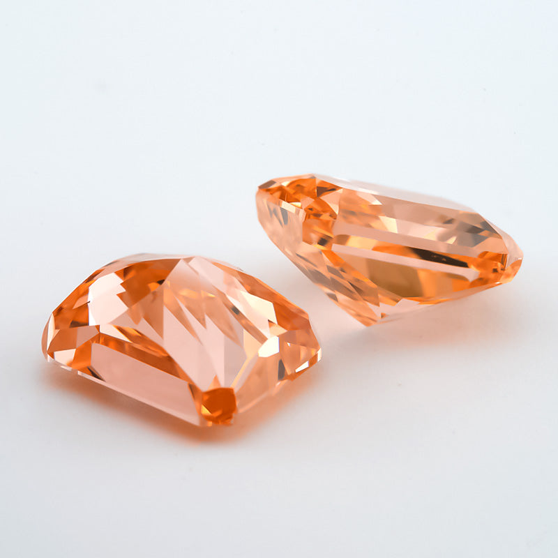 Size 6x8mm~7x9mm 09#Morganite Color Octangle Radiant Crushed Ice Cut Cubic Zirconia Stone 5A Loose CZ Synthetic Gemstone for Jewelry Making