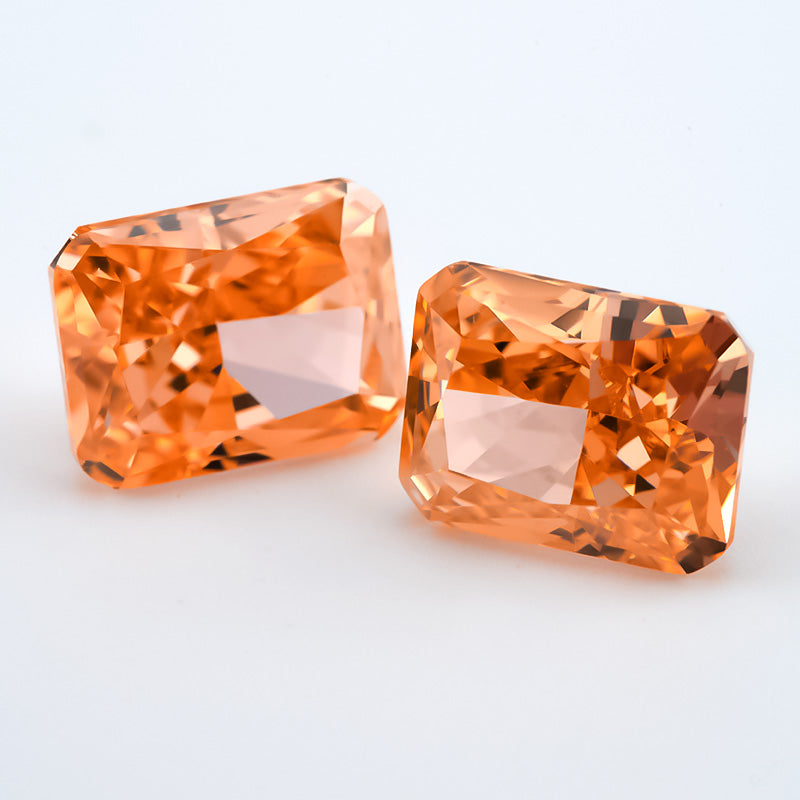 Size 6x8mm~7x9mm 09#Morganite Color Octangle Radiant Crushed Ice Cut Cubic Zirconia Stone 5A Loose CZ Synthetic Gemstone for Jewelry Making