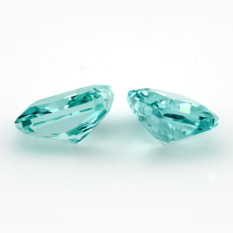 Size 6x8mm~7x9mm 14#Blue Green Octangle Radiant Crushed Ice Cut Cubic Zirconia Stone 5A Loose CZ Synthetic Gemstone for Jewelry Making