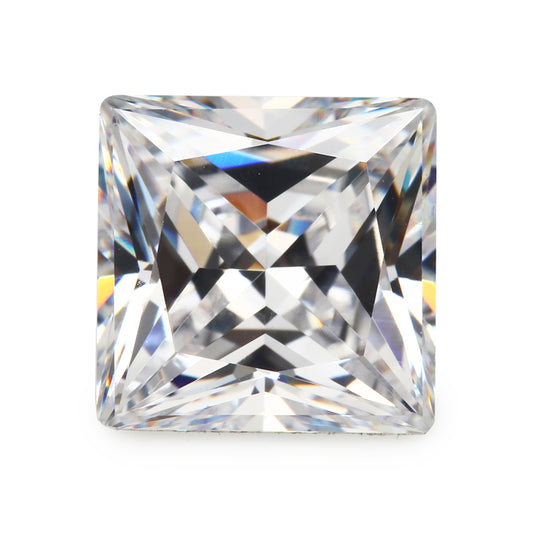 1.5x1.5-10x10mm Square Princess Cut VVS1 D Color Moissanite Loose Synthetic Gemstone for Jewelry