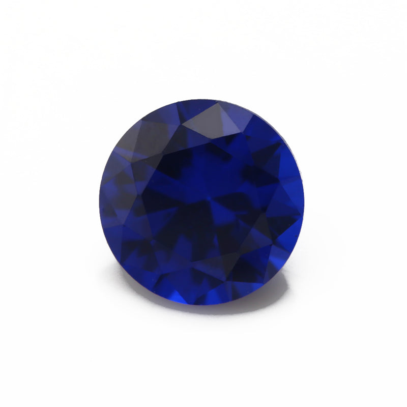 Size 3.5~10.0mm Round Cut 112# Color Blue Stone Loose Spinel Synthetic Gemstone for Jewelry