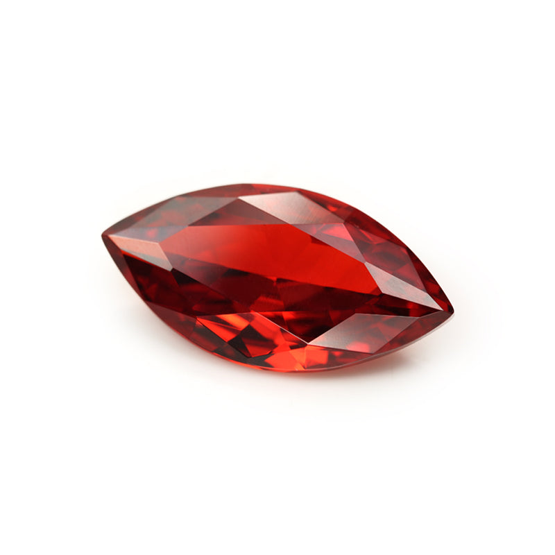 Size 1.5x3~10x20mm 5A Marquise Cut Garnet Color CZ Stone Loose Cubic Zirconia Synthetic Gemstone for Jewelry