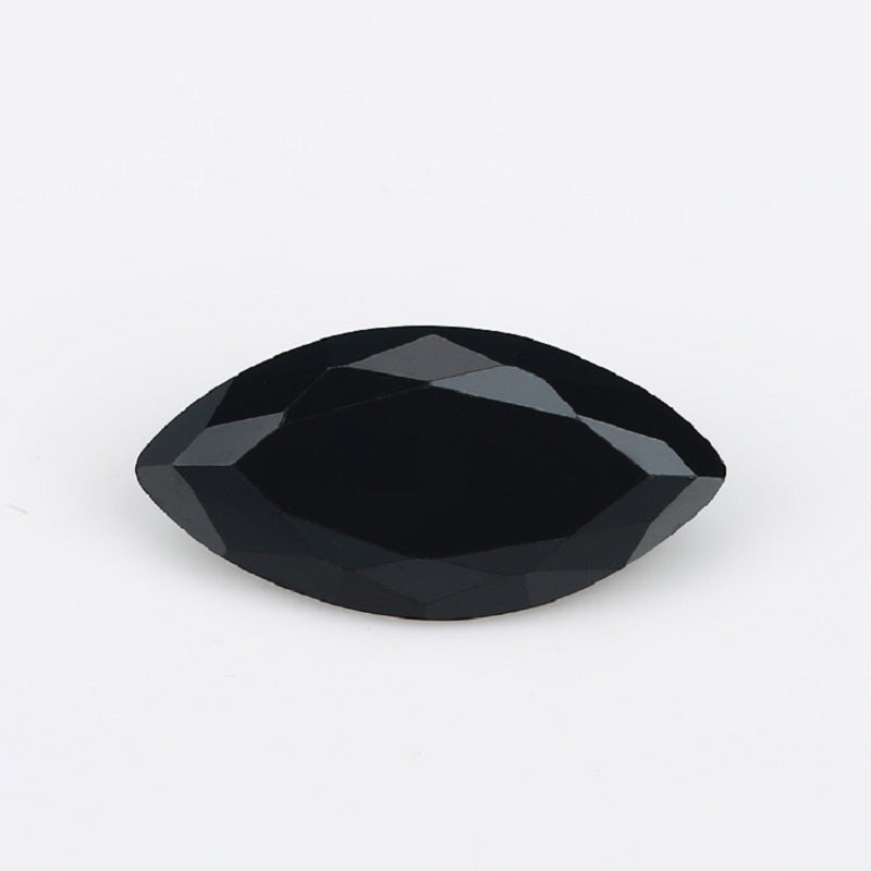Size 1.5x3-10x20mm 5A Marquise Cut Black CZ Stone Loose Cubic Zirconia Synthetic Gemstone for Jewelry