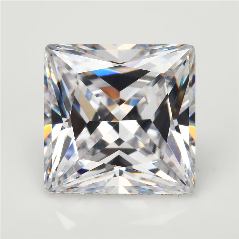 Size 1.5x1.5-12x12mm 5A Square Princess Cut White CZ Stone Loose Cubic Zirconia Synthetic Gemstone for Jewelry Making