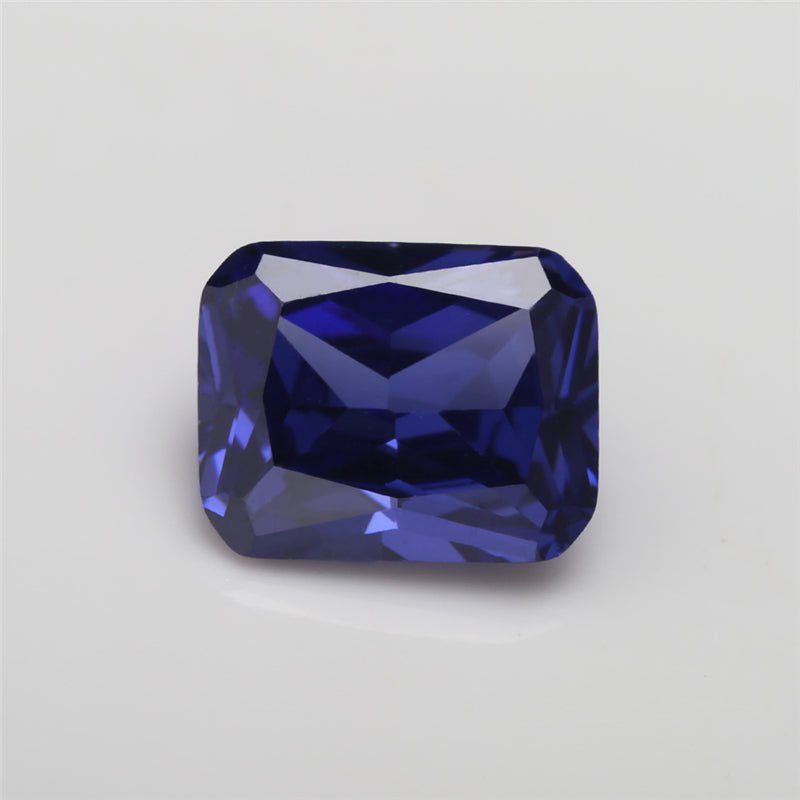 Size 4x6-10x12mm 5A Octangle Cut Tanzanite Color CZ Stone Loose Cubic Zirconia Synthetic Gemstone for Jewelry Making