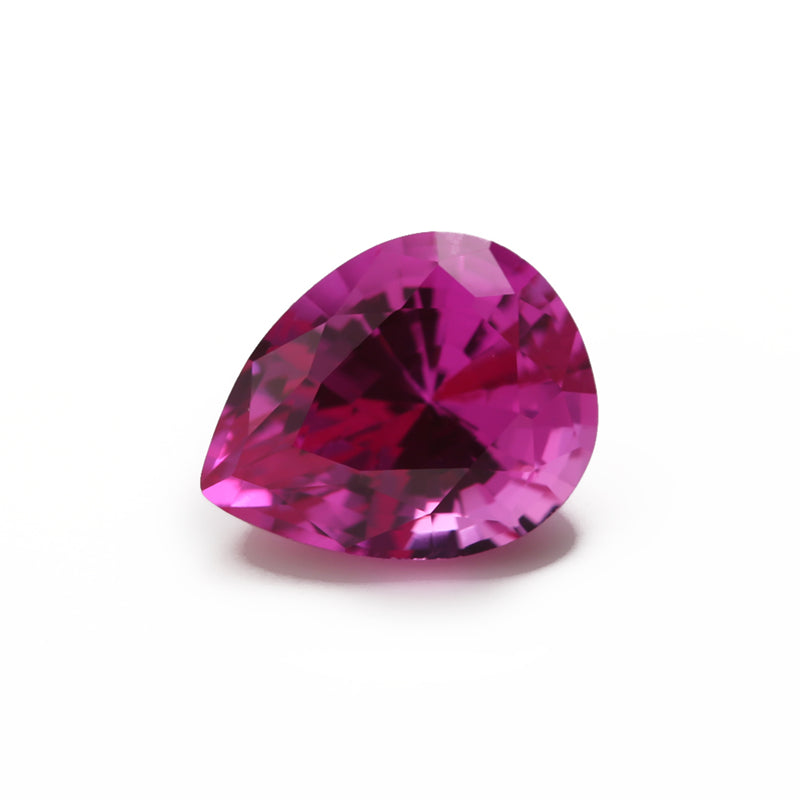 Size 3x5~13x18mm Pear Cut 3# Red Stone Loose Corundum Synthetic Gemstone for Jewelry