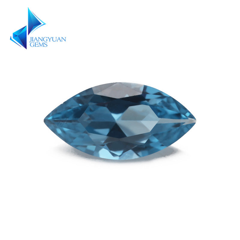 Size 3x6~8x16mm Marquise Cut 120# Color Blue Stone Loose Spinel Synthetic Gemstone for Jewelry