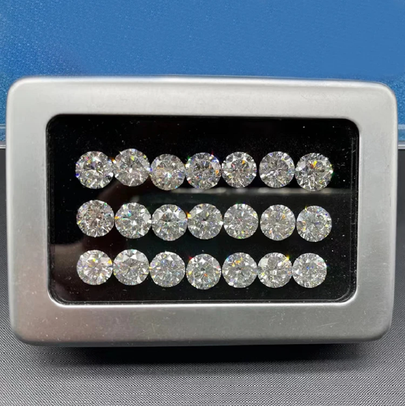 0.1ct 0.2ct 0.3ct 0.4ct 0.5ct 0.75ct 1ct 1.5ct 2ct Round Cut Loose Lab Grown Diamond HPHT DEF VS (without IGI certificate)