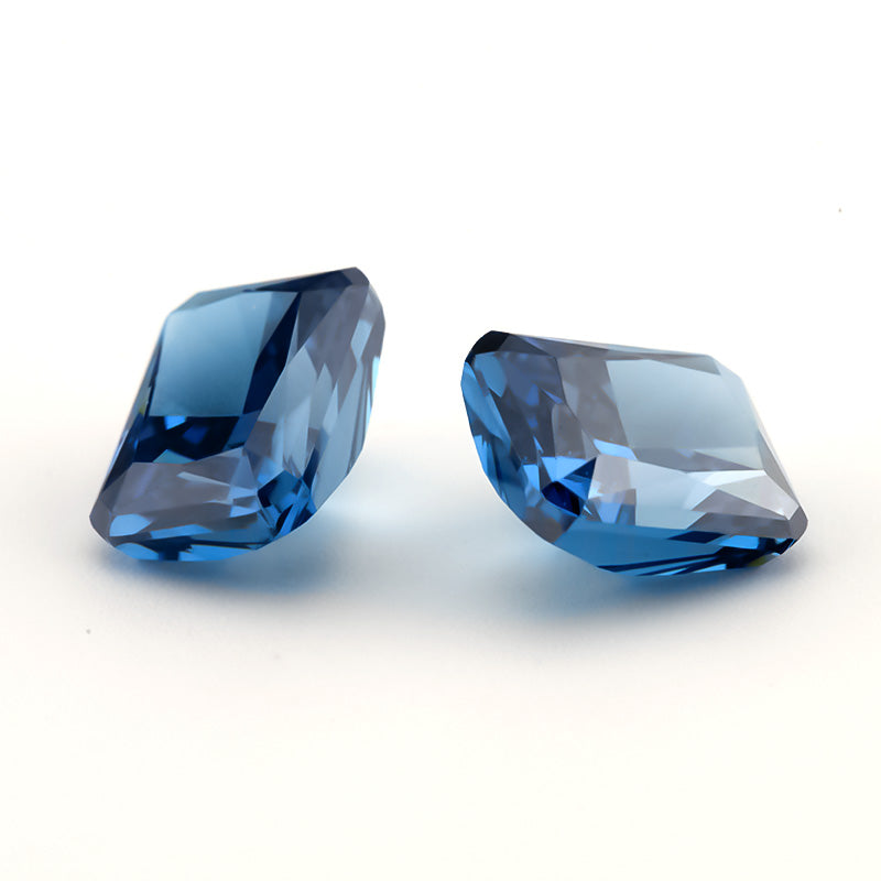 Size 7x9mm~8x10mm 22#Royal Blue Octangle Radiant Crushed Ice Cut Cubic Zirconia Stone 5A Loose CZ Synthetic Gemstone for Jewelry Making