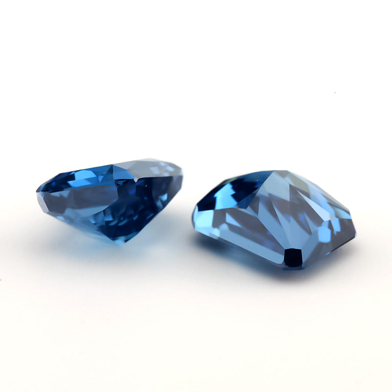 Size 7x9mm~8x10mm 22#Royal Blue Octangle Radiant Crushed Ice Cut Cubic Zirconia Stone 5A Loose CZ Synthetic Gemstone for Jewelry Making