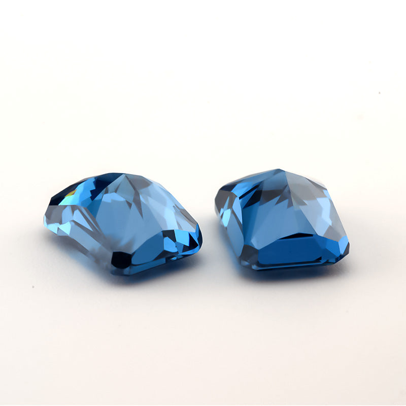 Size 7x9mm~8x10mm 22#Royal Blue Octangle Radiant Crushed Ice Cut Cubic Zirconia Stone 5A Loose CZ Synthetic Gemstone for Jewelry Making