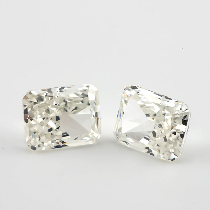 Size 6x8mm~7x9mm 25#Beige Octangle Radiant Crushed Ice Cut Cubic Zirconia Stone 5A Loose CZ Synthetic Gemstone for Jewelry Making