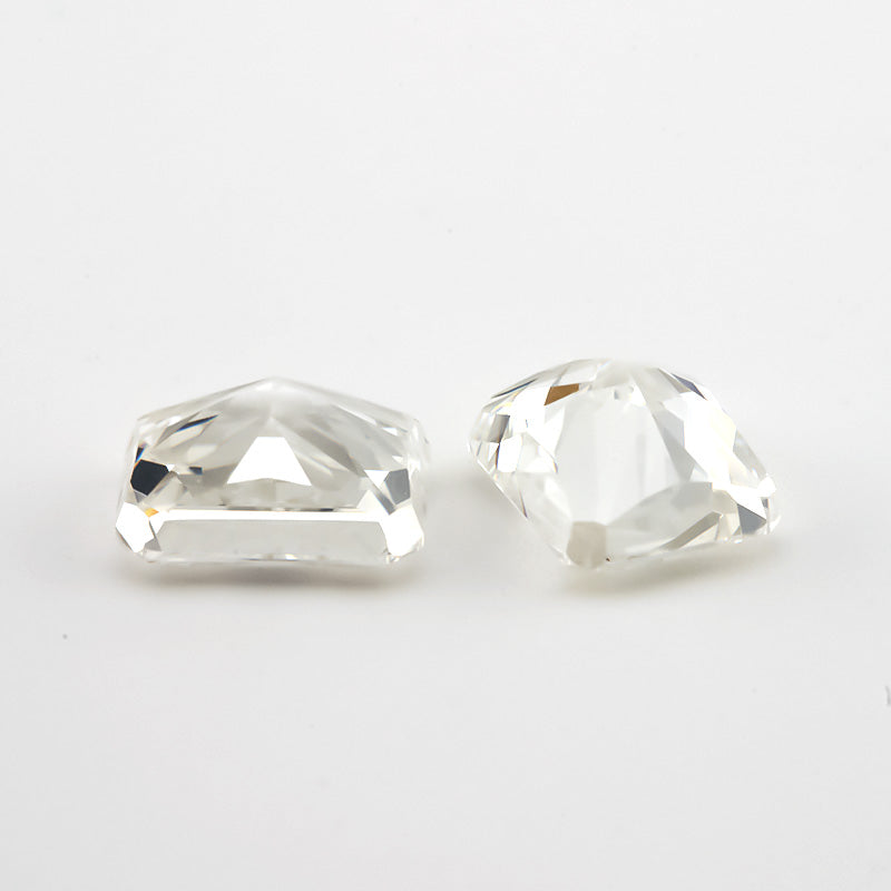 Size 6x8mm~7x9mm 25#Beige Octangle Radiant Crushed Ice Cut Cubic Zirconia Stone 5A Loose CZ Synthetic Gemstone for Jewelry Making