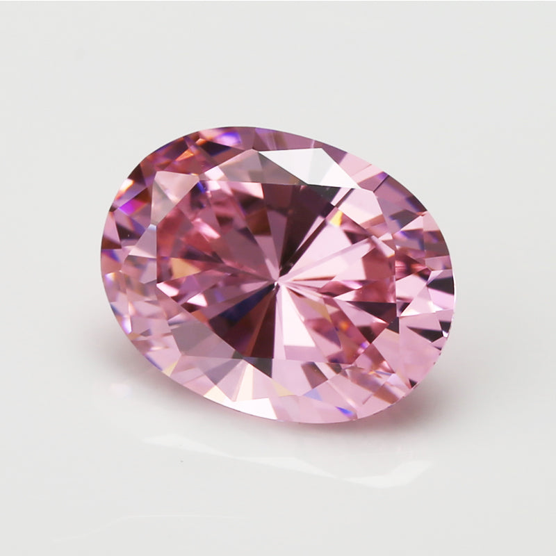 Size 2x3~13x18mm 5A Oval Cut Pink CZ Stone Loose Cubic Zirconia Synthetic Gemstone for Jewelry
