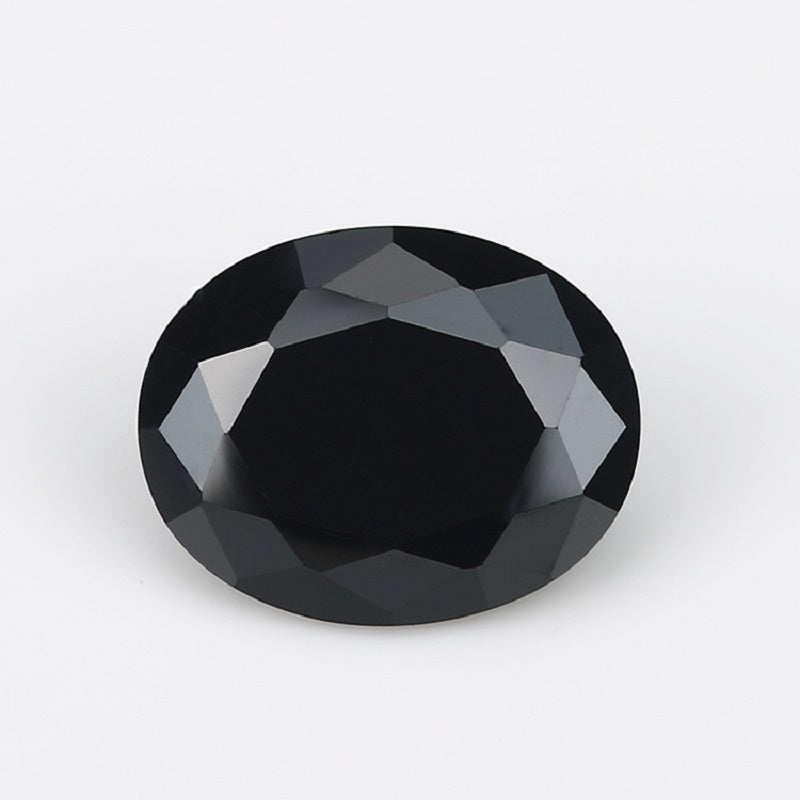 Size 2x3~13x18mm 5A Oval Cut Black CZ Stone Loose Cubic Zirconia Synthetic Gemstone for Jewelry
