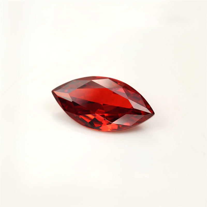 Size 1.5x3~10x20mm 5A Marquise Cut Garnet Color CZ Stone Loose Cubic Zirconia Synthetic Gemstone for Jewelry