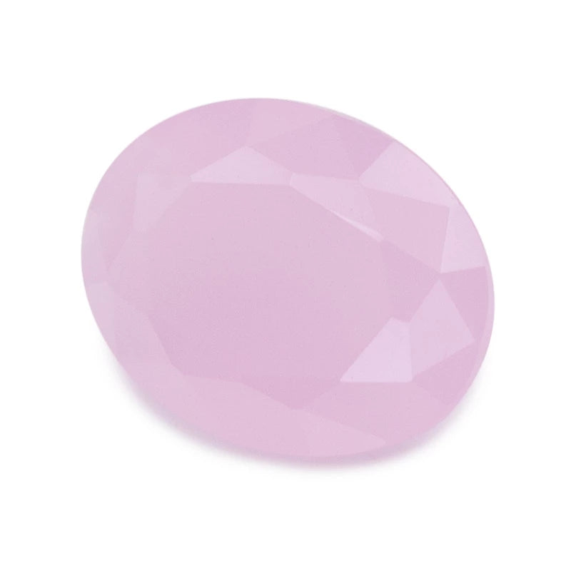 Size 3x5~10x12mm Oval Cut AQ19 Pink Glass Stone Loose Synthetic Gemstone for Jewelry