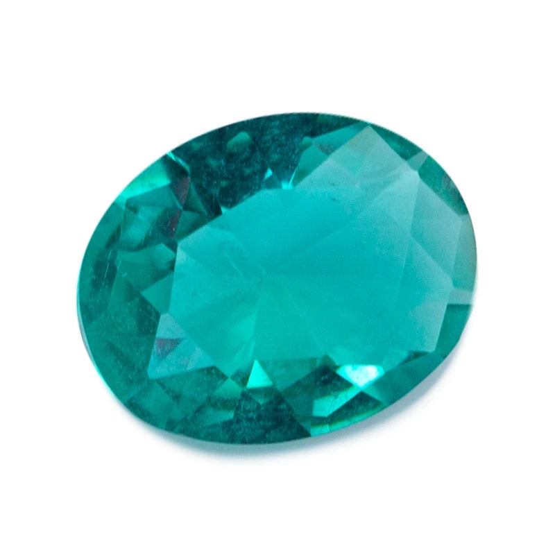 Size 3x5~10x12mm Oval Cut AQ9 Glass Stone Loose Synthetic Gemstone for Jewelry