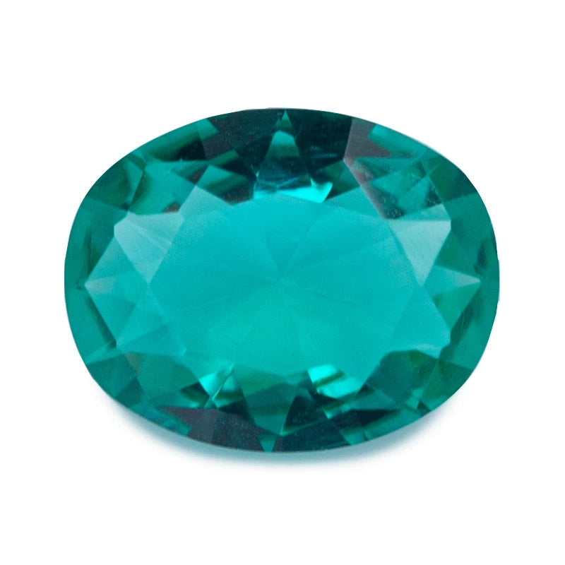 Size 3x5~10x12mm Oval Cut AQ9 Glass Stone Loose Synthetic Gemstone for Jewelry