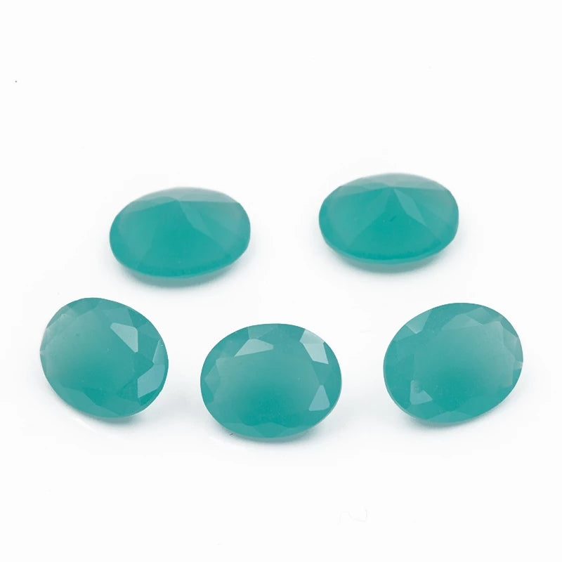 Size 3x5~10x12mm Oval Cut BW1 Glass Stone Loose Synthetic Gemstone for Jewelry