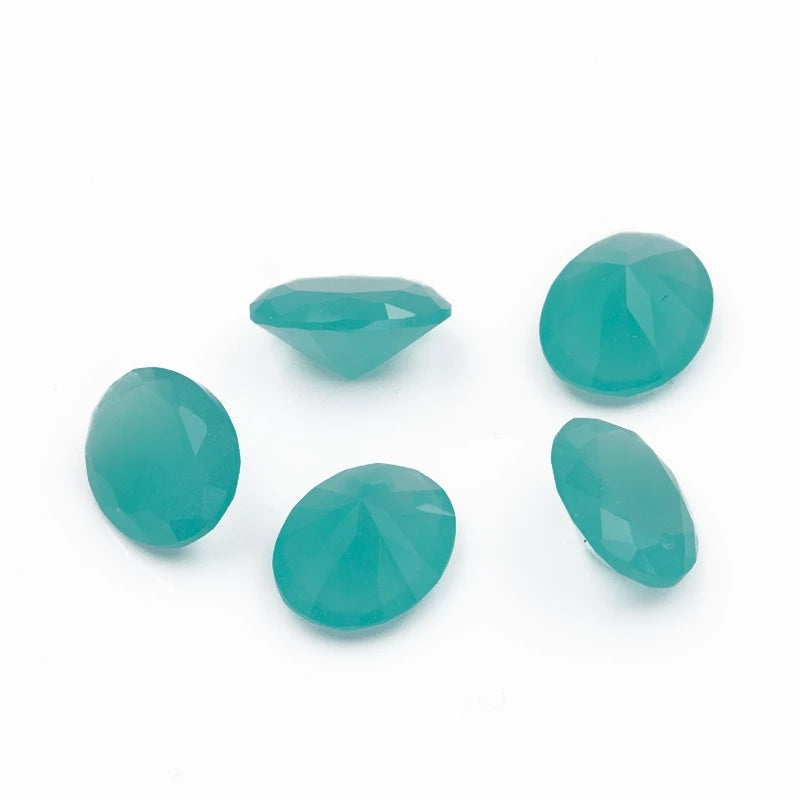 Size 3x5~10x12mm Oval Cut BW1 Glass Stone Loose Synthetic Gemstone for Jewelry