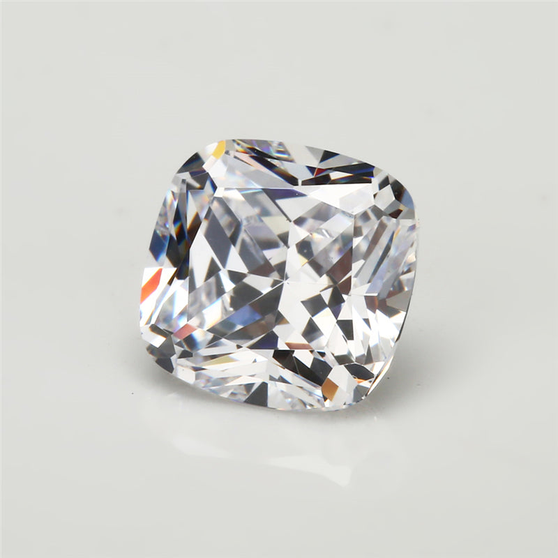 50pcs 3x3-12x12mm 5A Cushion Cut White CZ Stone Loose Cubic Zirconia Synthetic Gemstone for Jewelry