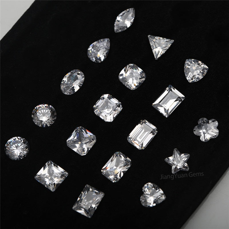 1 Set 18 Different Shape Loose CZ Stones 5A White Cubic Zircoia Stone Set