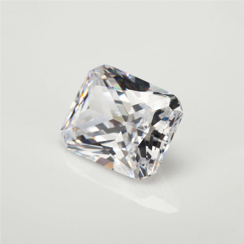 Size 4x6-13x18mm 5A Octangle Cut White CZ Stone Loose Cubic Zirconia Synthetic Gemstone for Jewelry Making