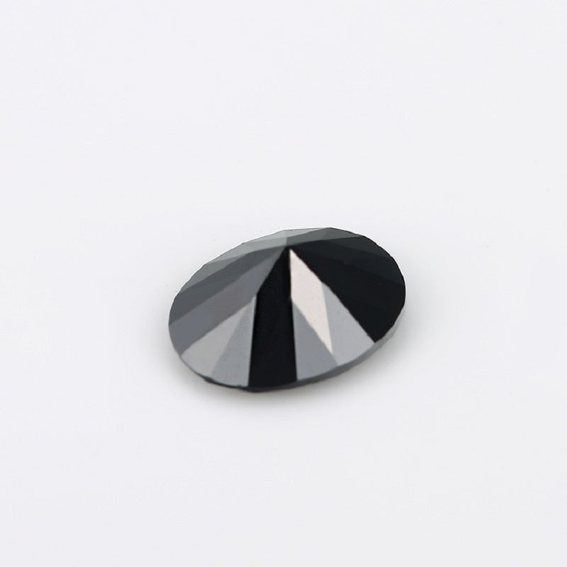 Size 2x3~13x18mm 5A Oval Cut Black CZ Stone Loose Cubic Zirconia Synthetic Gemstone for Jewelry