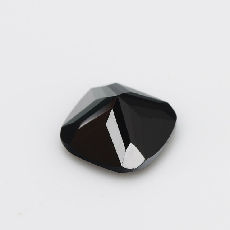 50pcs 4x4-10x10mm 5A Cushion Cut Black CZ Stone Loose Cubic Zirconia Synthetic Gemstone for Jewelry