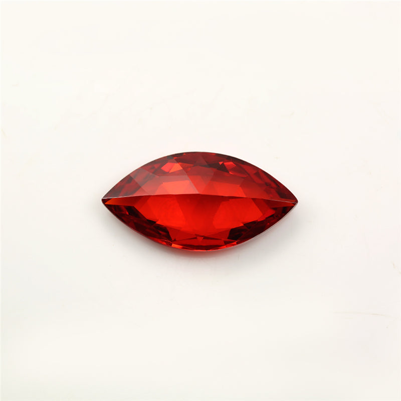 Size 1.5x3~10x20mm 5A Marquise Cut Garnet Color CZ Stone Loose Cubic Zirconia Synthetic Gemstone for Jewelry