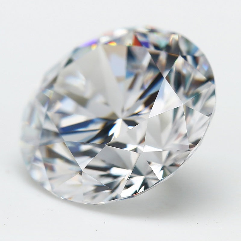 Size 3.25-25mm 5A Round Cut White CZ Stone Loose Cubic Zirconia Synthetic Gemstone for Jewelry