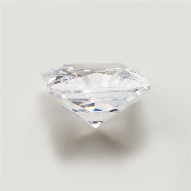 50pcs 4x4~8x8mm 5A Square Shape Radiant Cut White CZ Stone Loose Cubic Zirconia Synthetic Gemstone for Jewelry