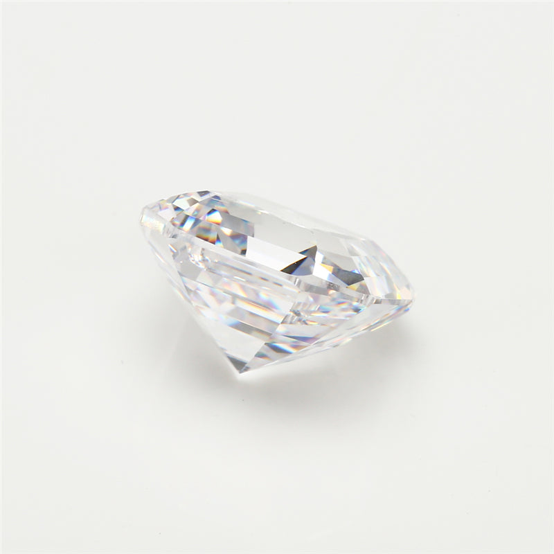 50pcs 3x3-12x12mm 5A Square Shape Asscher Cut White CZ Stone Loose Cubic Zirconia Synthetic Gemstone for Jewelry
