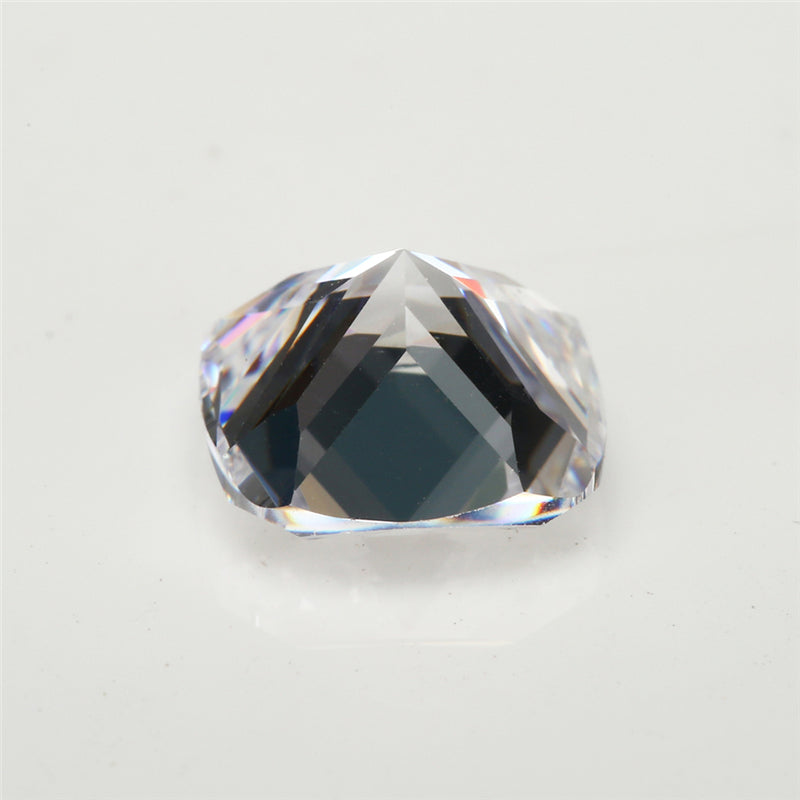 50pcs 3x3-12x12mm 5A Cushion Cut White CZ Stone Loose Cubic Zirconia Synthetic Gemstone for Jewelry
