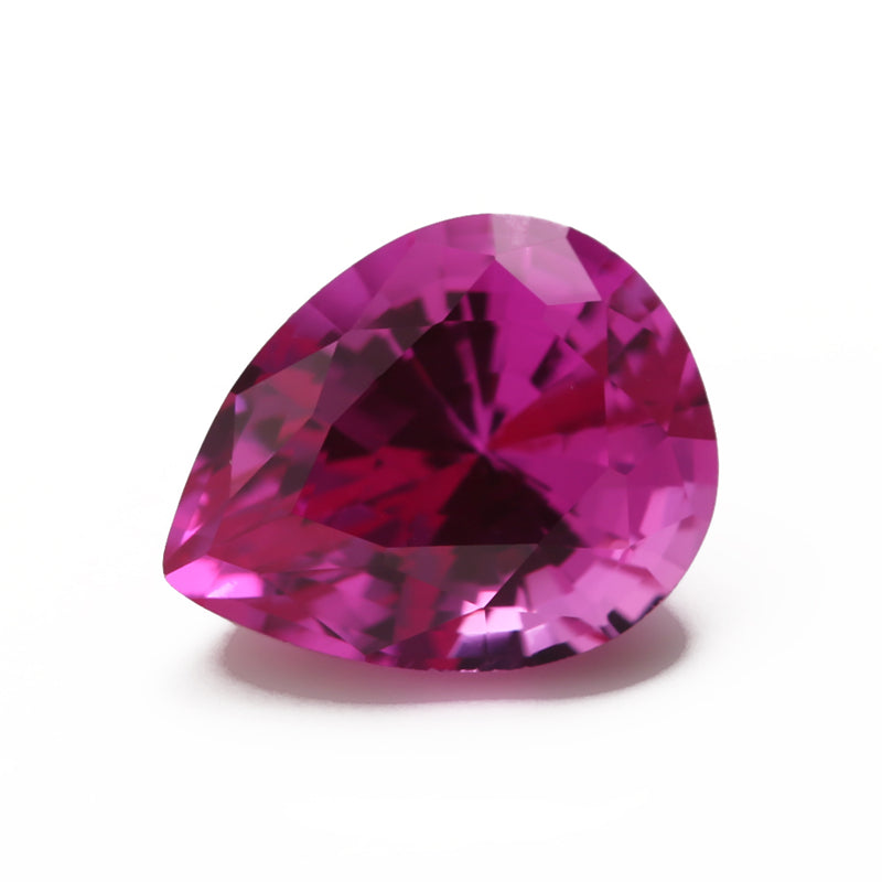 Size 3x5~13x18mm Pear Cut 3# Red Stone Loose Corundum Synthetic Gemstone for Jewelry