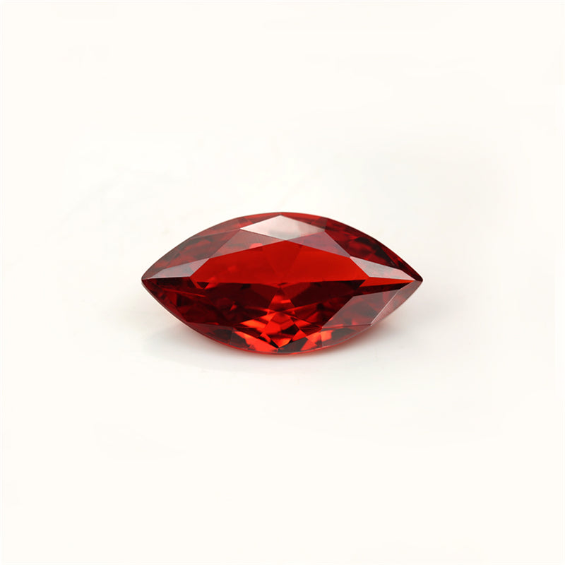 Size 1.5x3~10x20mm 5A Marquise Cut Garnet Color CZ Stone Loose Cubic Zirconia Synthetic Gemstone for Jewelry