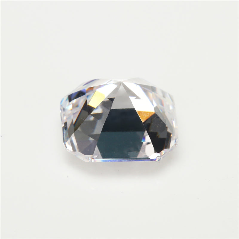 50pcs 3x3-12x12mm 5A Square Shape Asscher Cut White CZ Stone Loose Cubic Zirconia Synthetic Gemstone for Jewelry