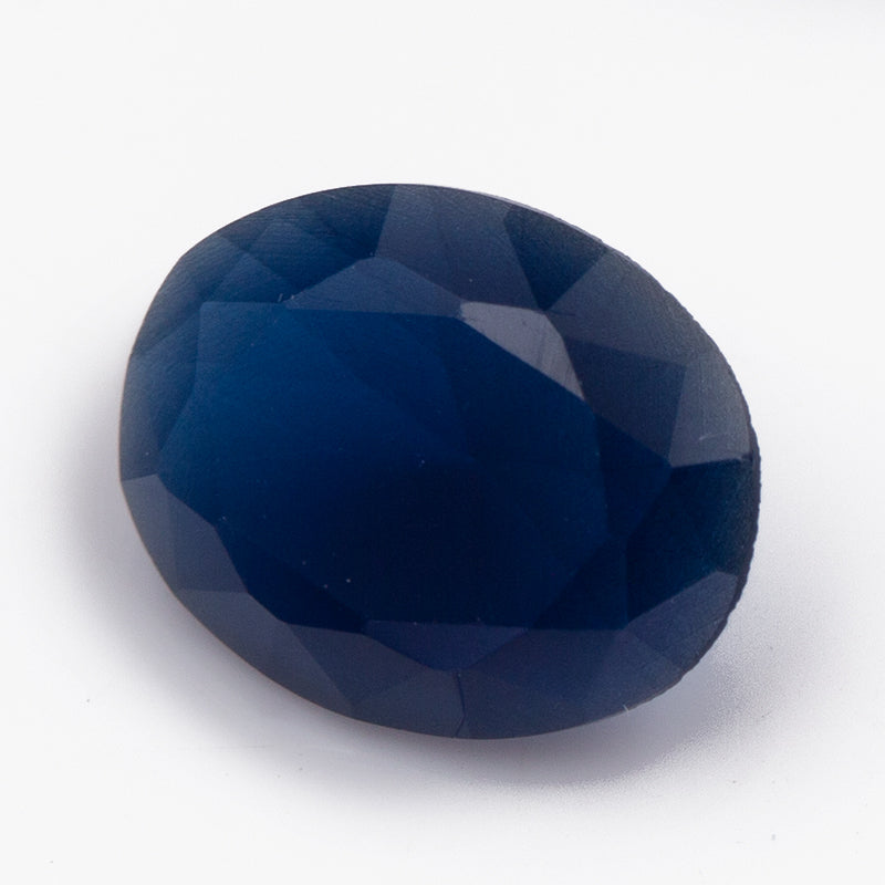 Size 3x5~10x12mm Oval Cut AQ27 Blue Glass Stone Loose Synthetic Gemstone for Jewelry