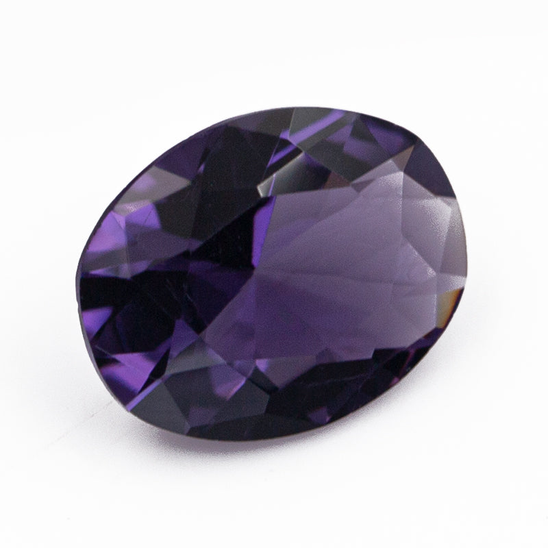 Size 3x5~10x12mm Oval Cut AQ24 Violet Glass Stone Loose Synthetic Gemstone for Jewelry