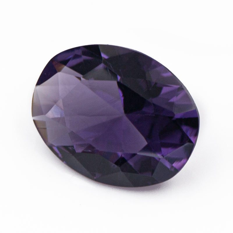 Size 3x5~10x12mm Oval Cut AQ24 Violet Glass Stone Loose Synthetic Gemstone for Jewelry