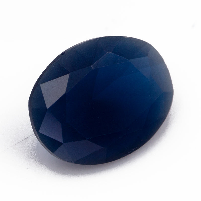 Size 3x5~10x12mm Oval Cut AQ27 Blue Glass Stone Loose Synthetic Gemstone for Jewelry
